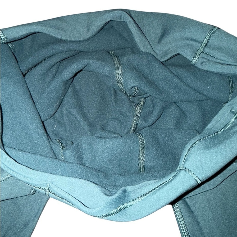 Teal Fleece Lined Lululemon Leggings - Picture 4 of 4